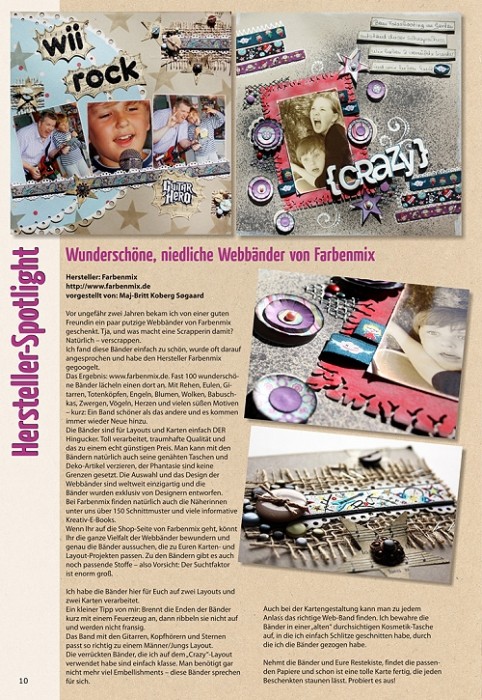 Scrapbooking, Kartengestaltung, Stempeln mit farbenmix-Webbändern farbenmix-Webband, Stempeln, Scrapbooking, Kartengestaltung