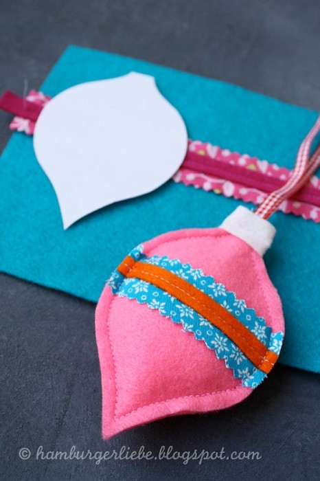 Weihnachtsschmuck nähen, Anleitung, Tutorial kostenlos Anleitung, gratis, Weihnachtsschmuck nähen, kostenlos