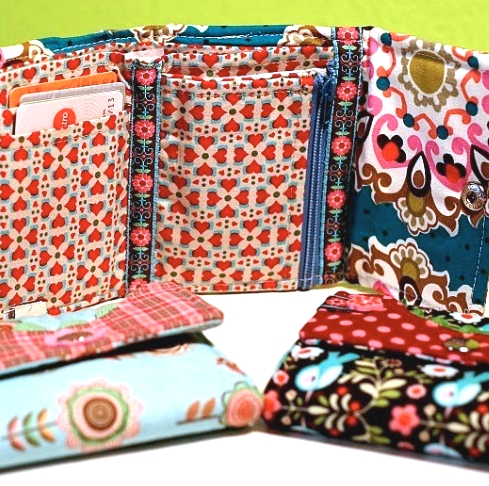 Geldbörse nähen, Schnittmuster, Anleitung, farbenmix Geldbörse nähen, Schnittmuster, Anleitung, farbenmix