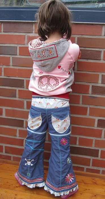 Mixhose QUEENIE, Kinder nähen, Schnittmuster, farbenmix Mixhose QUEENIE, Kinder nähen, Schnittmuster, farbenmix