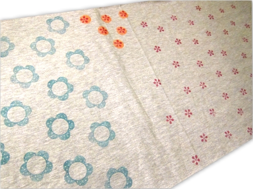 Shirt, Stofffarbe, stempeln, Schnittmuster farbenmix Shirt, Stofffarbe, stempeln, Schnittmuster farbenmix