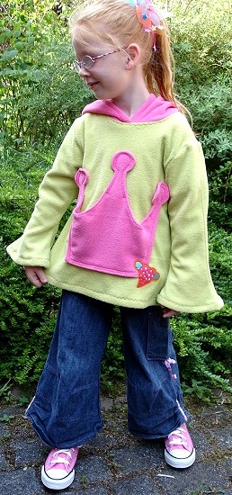 Fleecepulli, Zipfelpulli Schnittmuster farbenmix Kronenpulli Fleecepulli, Zipfelpulli Schnittmuster farbenmix Kronenpulli