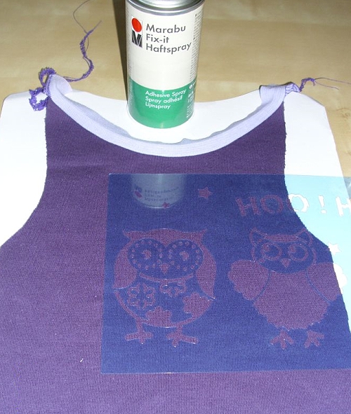 Stoffdruck mit Schablonen, Tutorial, farbenmix Stoffdruck mit Schablonen, Tutorial, farbenmix