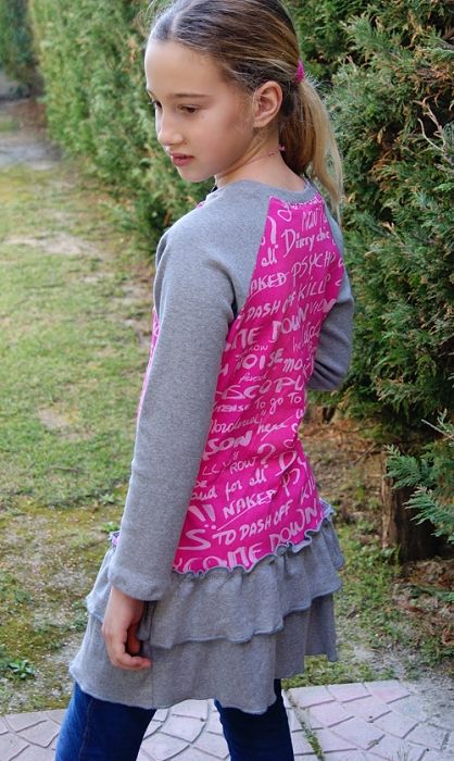 Minikleid Schnittmuster farbenmix, Rüschen Minikleid Schnittmuster farbenmix, Rüschen