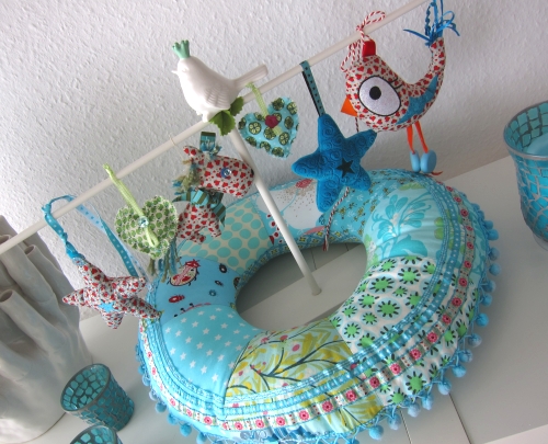 Kranz nähen, Ostern, Weihnachten, Patchwork, farbenmix Kranz nähen, Ostern, Weihnachten, Patchwork, farbenmix