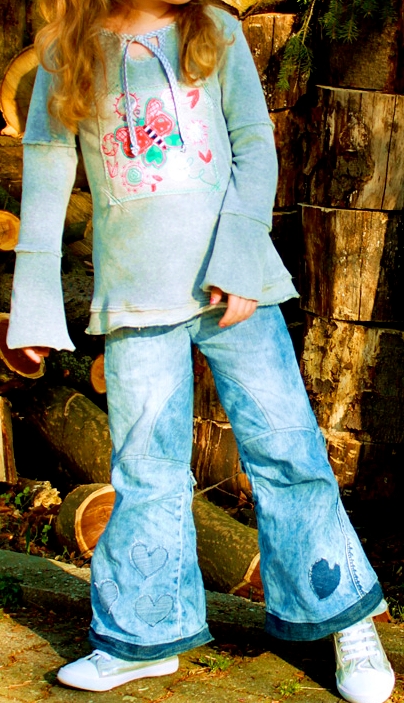 Jeans nähen, Schnittmuster, farbenmix, Lagenlook, Used-Look Jeans nähen, Schnittmuster, farbenmix, Lagenlook, Used-Look