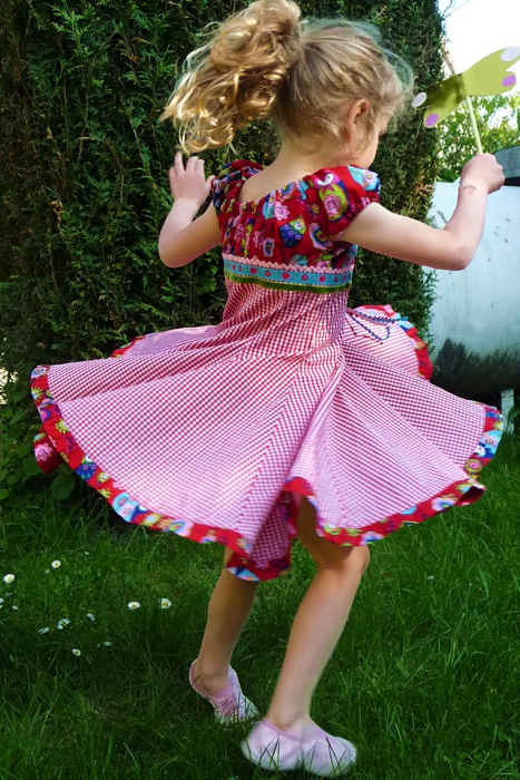 Schnittmuster Festkleid ELODIE, Mädchen, farbenmix Schnittmuster Festkleid ELODIE, Mädchen, farbenmix