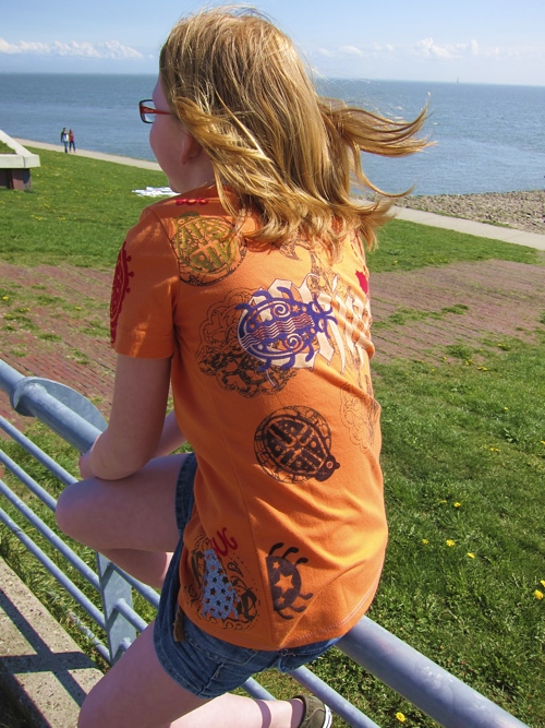 recycle-Style, Shirt farbenmix Schnittmuster HILDE recycle-Style, Shirt farbenmix Schnittmuster HILDE