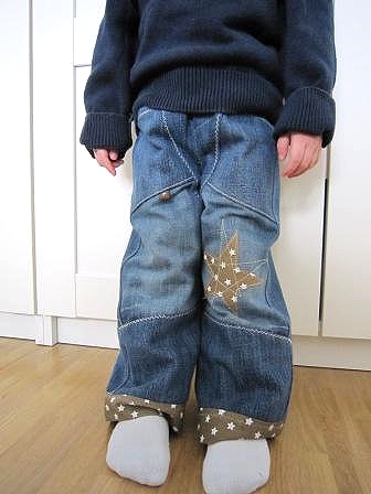 recycle-style, alte Jeanshosen zur Kinderjeans, farbenmix recycle-style, alte Jeanshosen zur Kinderjeans, farbenmix