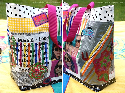 Recycle-style: Plastiktüten zur Tragetasche bügeln, crafting Recycle-style: Plastiktüten zur Tragetasche bügeln, crafting