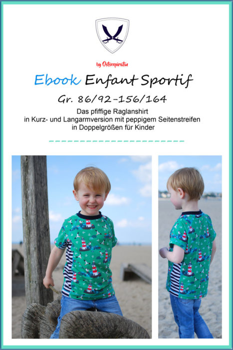 Ebook Enfant Sportif - Raglanshirt mit Seitenstreifen - Herren Schnittmuster Shirt 