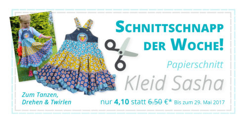 Kleid Sasha - Papierschnittmuster Drehkleid Trägerkleid Trägerrock als SchnittSchnappderWoche bei farbenmix 