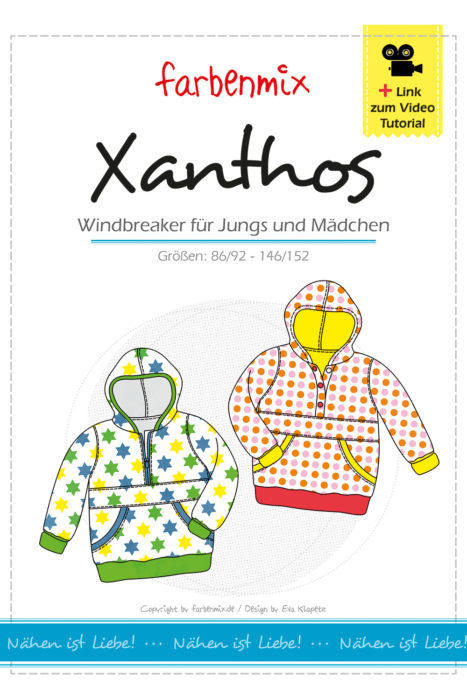 Windbreaker Xanthos - für Jungs und Mädchen - neue überarbeitete Anleitung plus Videoanleitung bei farbenmix 