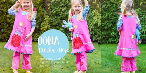 Tunika für Kinder - selber nähen mit der Tunikakombi Oona von farbenmix als Ebook oder Papierschnittmuster 