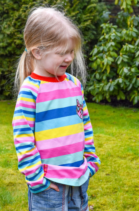 sportliches Raglanshirt für Kinder ZOE von farbenmix als Ebook und Papierschnitt mit Videoanleitung und Tipps