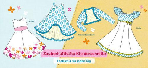 Festliches Kinderkleid Schnittmuster von farbenmix jetzt auch als Ebook
