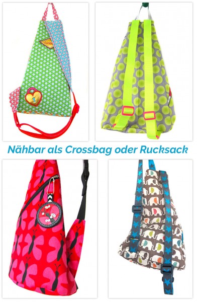 Crossbag oder Rucksack Schnittmuster von farbenmix
