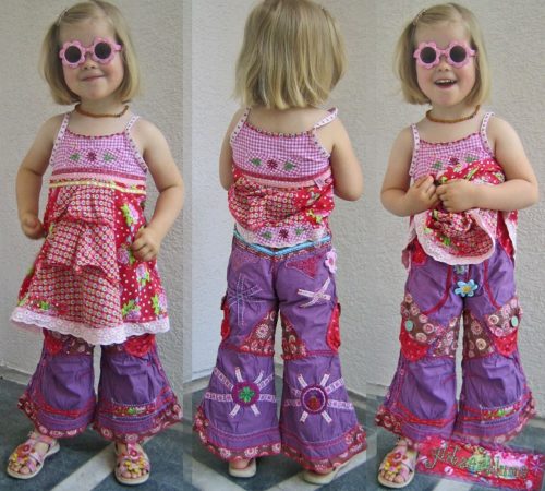 Mädchen Kinderhosen nähen mit WANDA von farbenmix als Papierschnitt und Ebook 