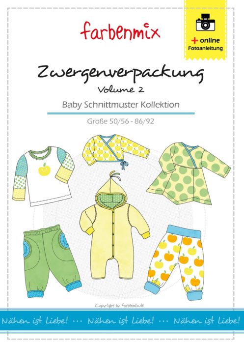 Zeugenverpackung 2 Baby Schnittmuster Kollektion. Näh Dir deine Baby Garderobe selber 