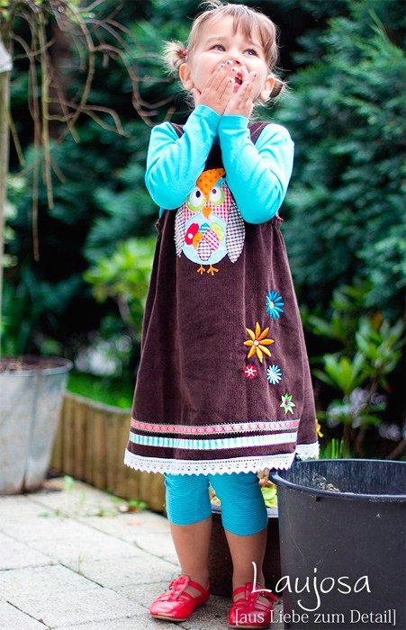 Kinder Trägerkleid nähen - Marieke von farbenmix - Anfänge Nähprojekt für Kinder 