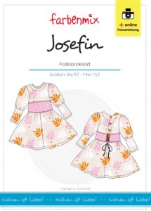 Folklore Kleid für Kinder nähen mit Josefin von farbenmix als Ebook und Papierschnittmuster