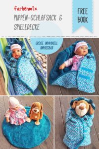 Puppenschlafsack nähen mit dem Freebook von farbenmix