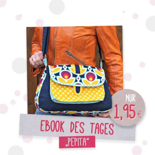 Ebook des Tages Umhängetasche Pepita Design bienvenido colorido
