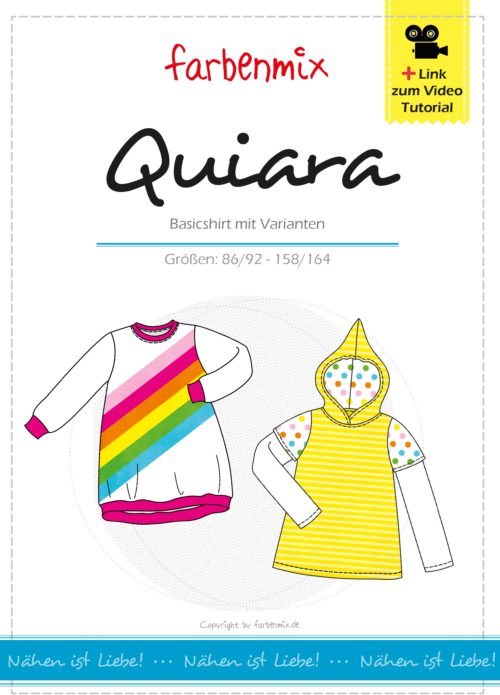 Quiala ebook Basic Pulli mit Kapuze für Kinder von farbenmix