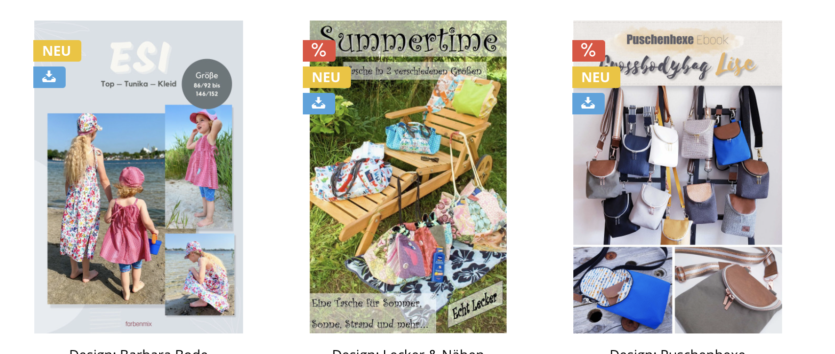 Nähideen Schnittmuster für den Sommer für die Ferien von farbenmix